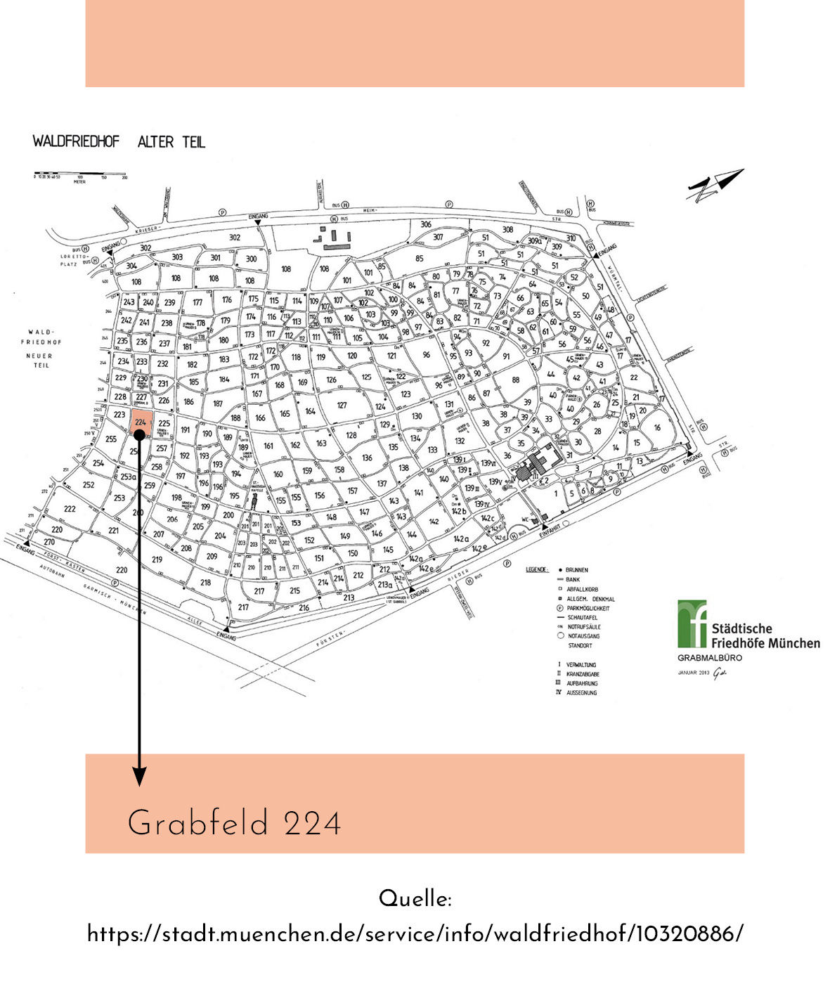 Quelle des Lageplans: Stadt München